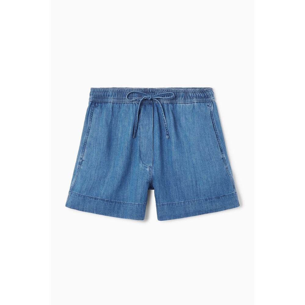 COS Drawstring Denim Shorts, Size Small - Picture 3 of 7